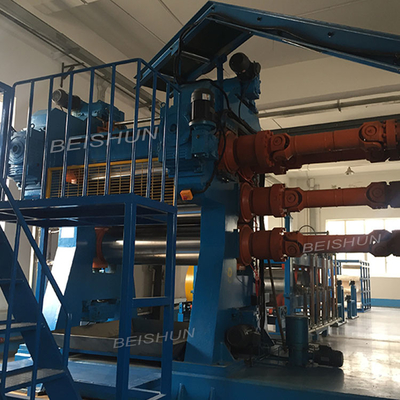 comprar Máquina de calandragem de folha de borracha de quatro rolos de alta precisão para linha de produção de correia transportadora online manufacture