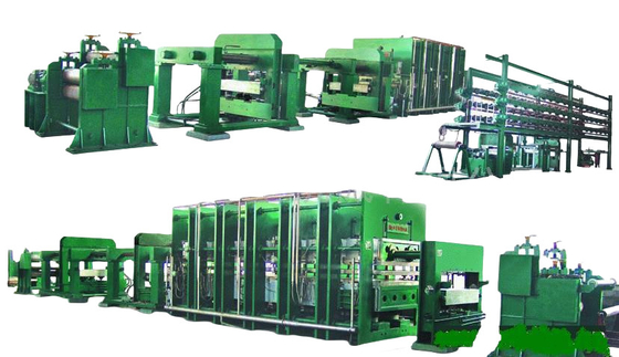comprar Máquina de vulcanização por correia de controlo PLC 800T Prensa hidráulica para moldagem de borracha online manufacture