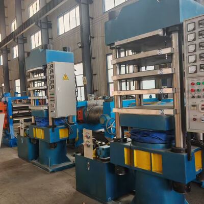 Bom preço Máquina de vulcanização de borracha plana com controle totalmente automático PLC 200T Pressão total e tamanho da placa de 800mm x 800mm para fabricação de juntas de flange de borracha EPDM on-line