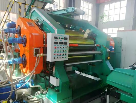 Bom preço Uma linha de calendário de quatro rolos totalmente automatizada e controlada com precisão usando PLC é usada para a pré-fabricação de cintos transportadores de borracha e folhas de borracha. on-line