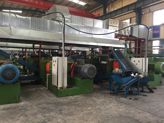Máquina de borracha recuperada CE Máquina de reciclagem de resíduos de pneus Granulador de borracha