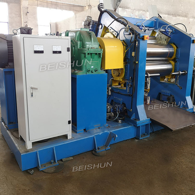Máquina elétrica de calandra de borracha com quatro rolos de manta para impressão de tecido