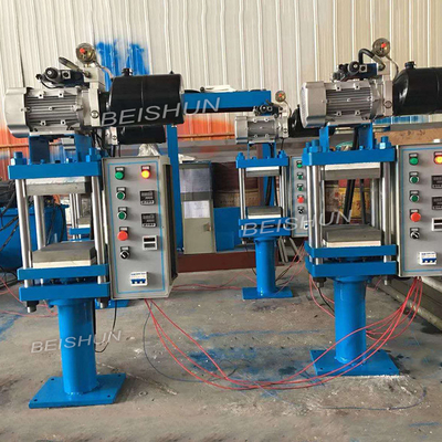 Máquina de fabricação de borracha tipo coluna PLC Máquina de prensa de vulcanização de borracha de laboratório