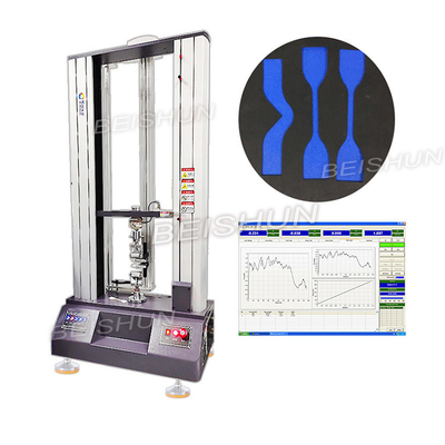 Máquina Eletrônica para Fabricação de Borracha 20KN Máquina de Teste de Tração de Laboratório