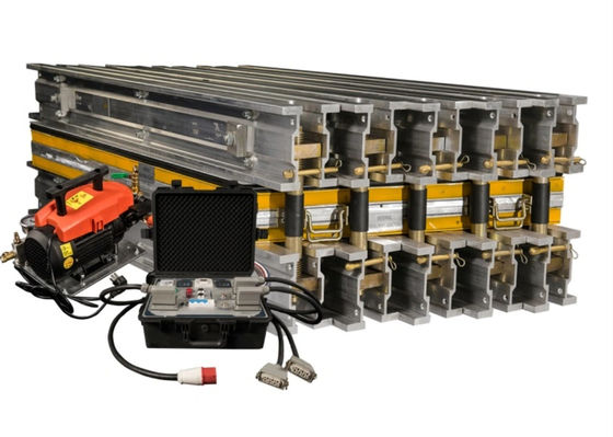 Bom preço Máquina de vulcanização de cinturão transportador de borracha leve e portátil com 800 mm de largura de cinturão 900 mm de comprimento de dobradiça e 12 PCS on-line