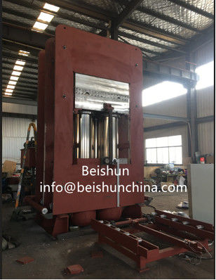 Bom preço Pressão de 1200 toneladas Mochila de borracha para automóveis Pressão de moldagem de vulcanização hidráulica on-line