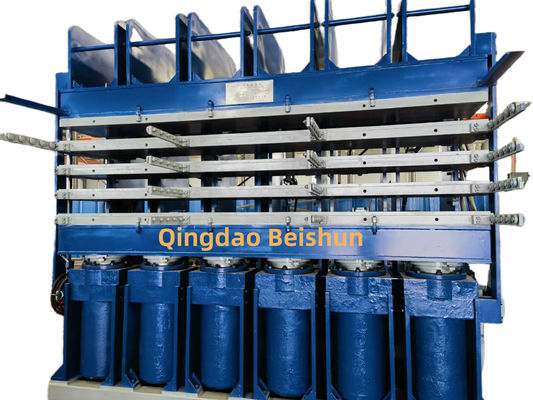 Bom preço Prensa de vulcanização de 4 camadas de pneus de borracha com pressão de 500 toneladas e controlo PLC para recauchutamento de pneus de camião on-line