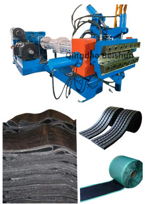 Bom preço XJD-150×16D Extrusora de alimentação a frio com barril de alfinete para extrusão de banda de rolamento e folha de borracha em fábrica com parafuso profundo on-line