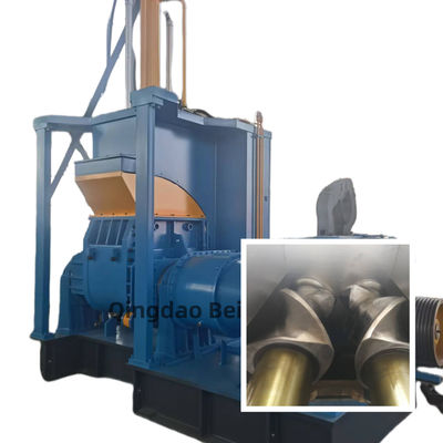 Bom preço Máquina de mistura de borracha hidráulica de capacidade de 55L com controle PLC para processamento eficiente de borracha on-line