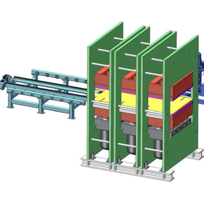 Bom preço Equipamento de fabrico de almofadas antiderrapante de borracha - Máquina de vulcanização plana de pressão de 500 toneladas - Máquina de moldagem automática de pressão a quente de borracha tipo quadro on-line