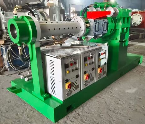 Bom preço Máquina de extrusão de borracha de barril de pin de alimentação a frio com diâmetro de parafuso de 120 mm, com capacidade de produção de 60-150 kg/hora on-line