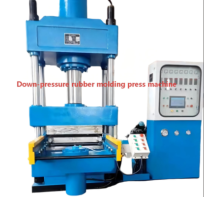 Bom preço Uma máquina de moldagem de pressão a quente de quatro colunas montada em cilindro hidráulico com uma placa quente que pode ser aquecida ou resfriada por água é usada para produzir juntas de expansão de borracha. on-line