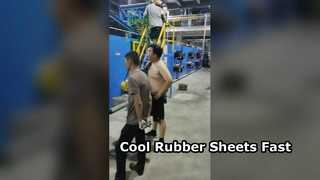 Lote de borracha fora da máquina de resfriamento para resfriamento eficiente